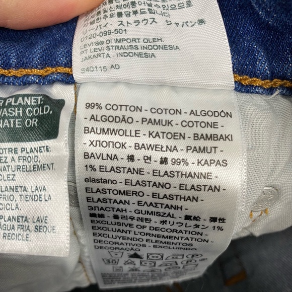 NWOT Levi’s Mid Thigh 501s Charleston Picks Size 23 - Picture 3 of 4